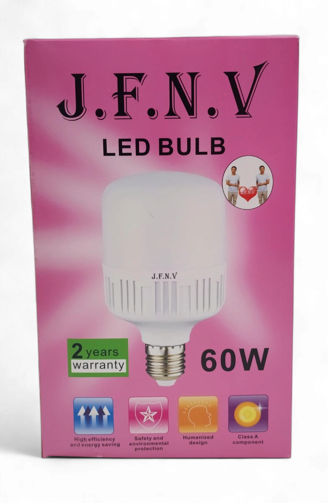 JFNV Bulb LED J.f.n.v 60W 6500K 85-265V E27 Big Shade