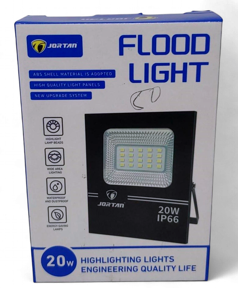 JORTAN Lamp LED Flood 20W JGTGD-TP20W W IP66 85-265V 50/60HZ 6500K
