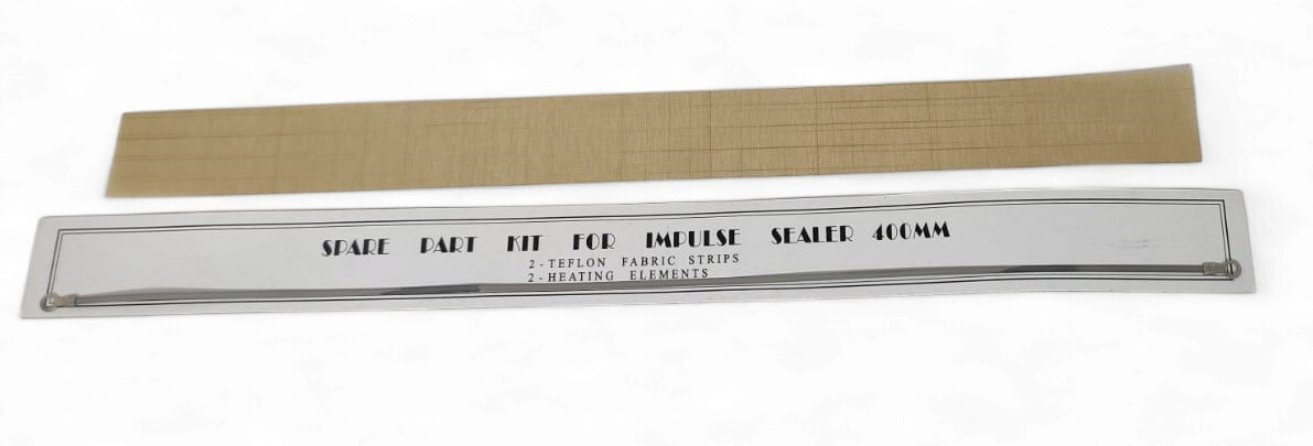 Sealer Impulse Spare Part Kit 16" 400MM 1 Teflon Fabric Strip & 1 Heating Element