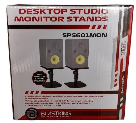 BLASTKING Speaker Box Stand IBKE-SPS601MON Desktop Monitor Stand Pair