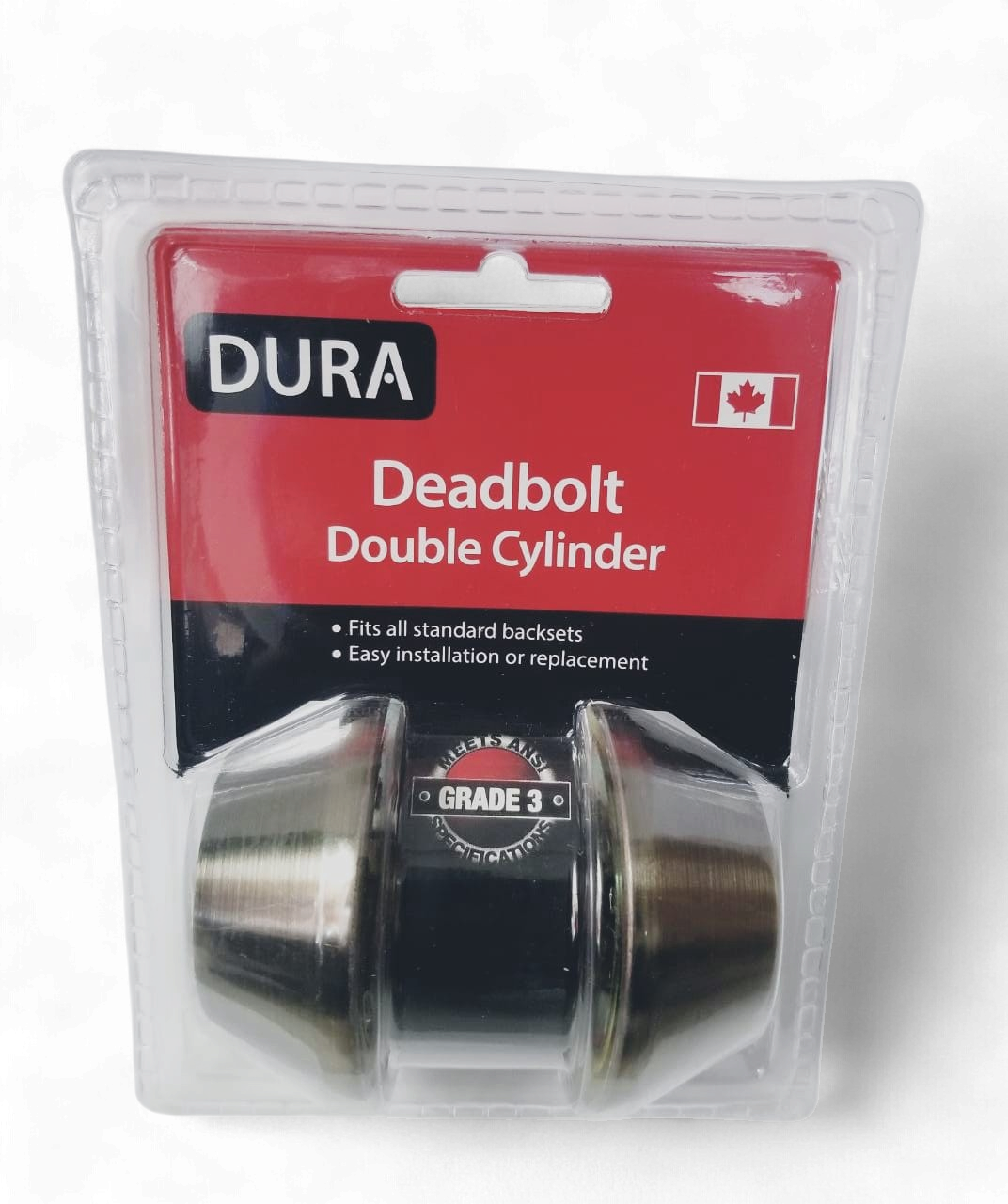 DURA Lock Deadbolt Double Antique Bronze #7312ABVP