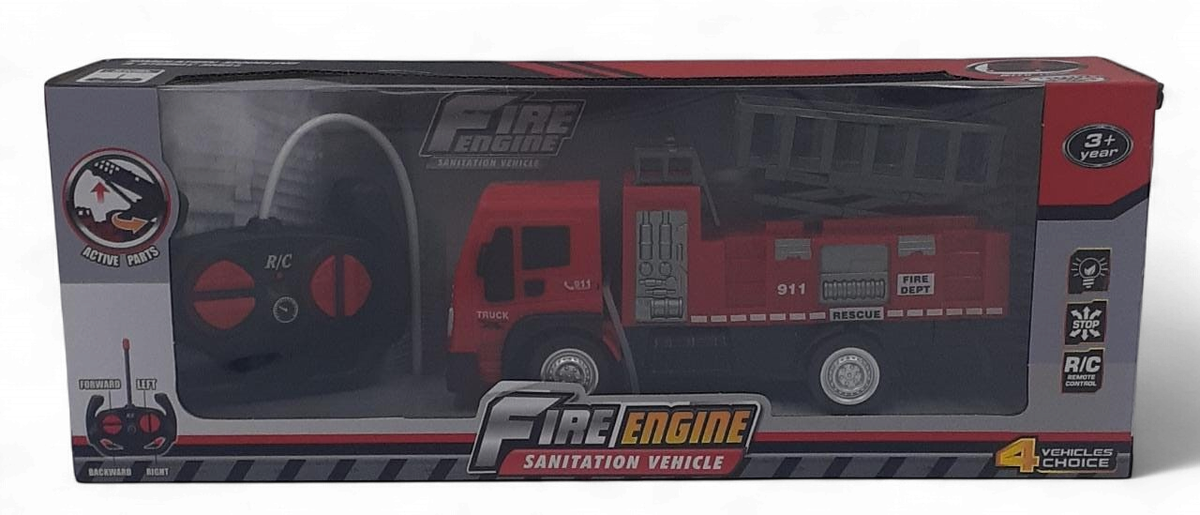 GENERIC Toy Truck Fire Engine Sanitation Vehicle Remote Control 998-17Y