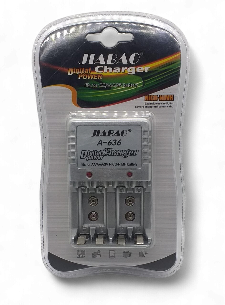 JIABAO Battery Charger A-636 AA/AAA/9V 4PORT 110V