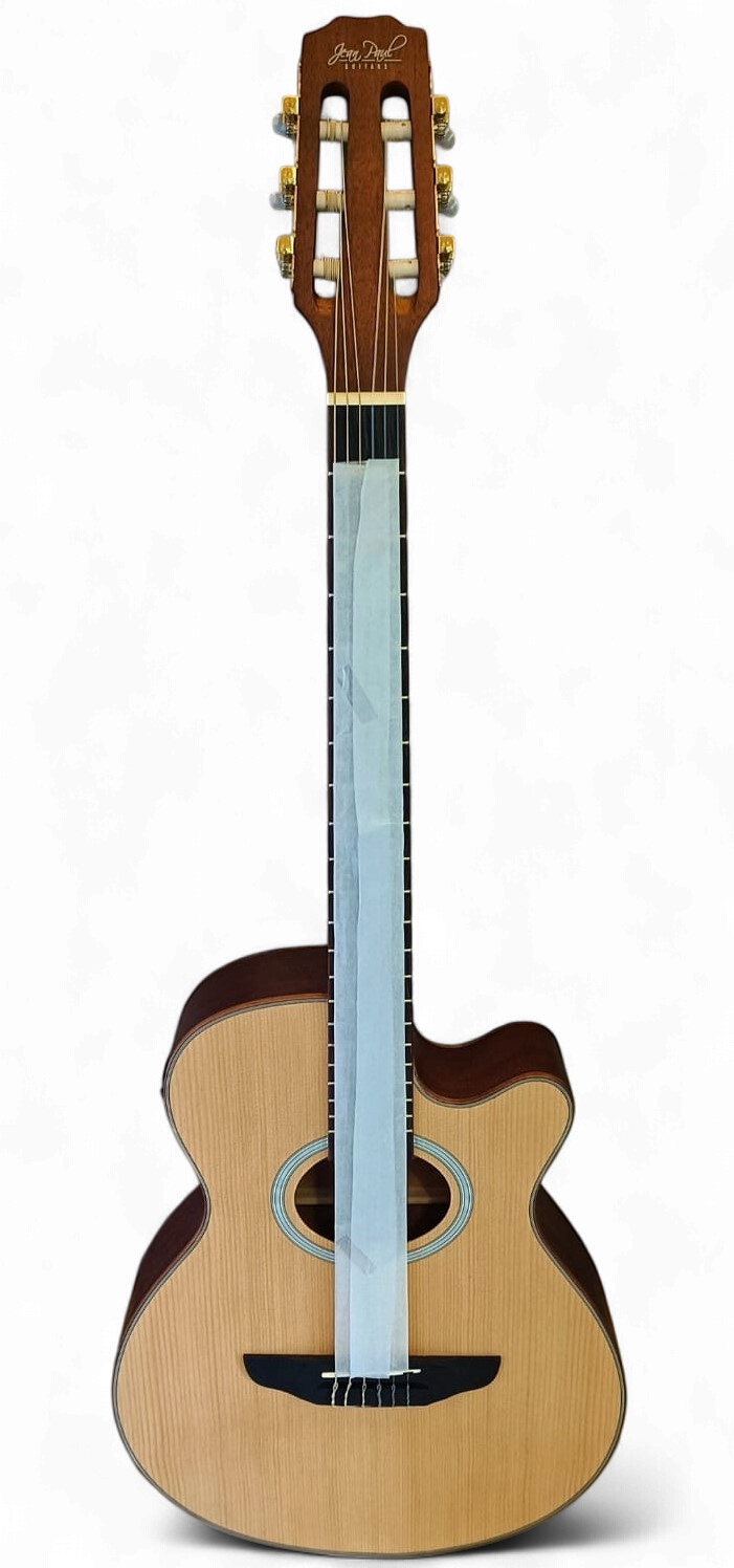 JEAN PAUL Guitar JPCX50CET-MN Matt Natural 39" Acoustic Electric Cutaway Nylon Strings