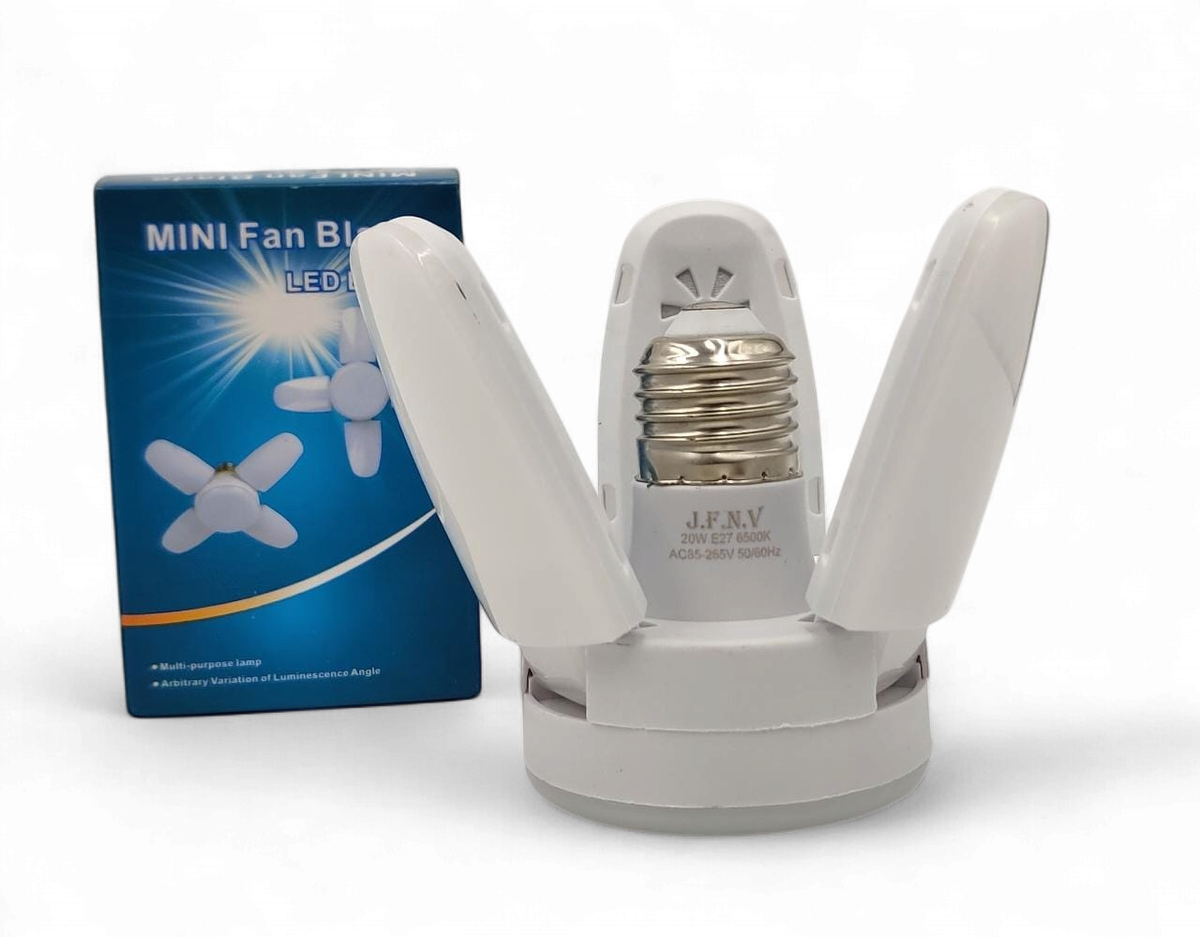 Bulb LED Fan Blade 20W Mini 6500K 85-265V J.f.n.v
