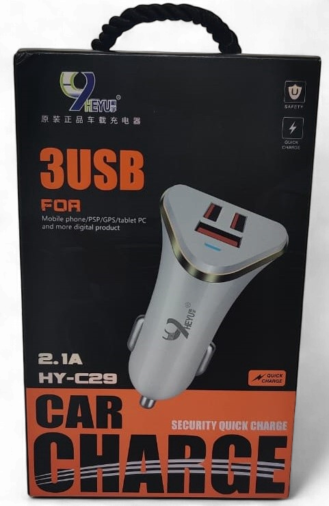 HEYU Car Charger HY-C29 2.1A 3USB