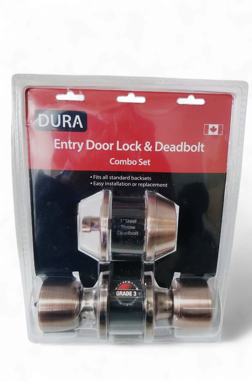 DURA Lock Combo Set Knob & Deadbolt AC 5932ET+7301ACVP