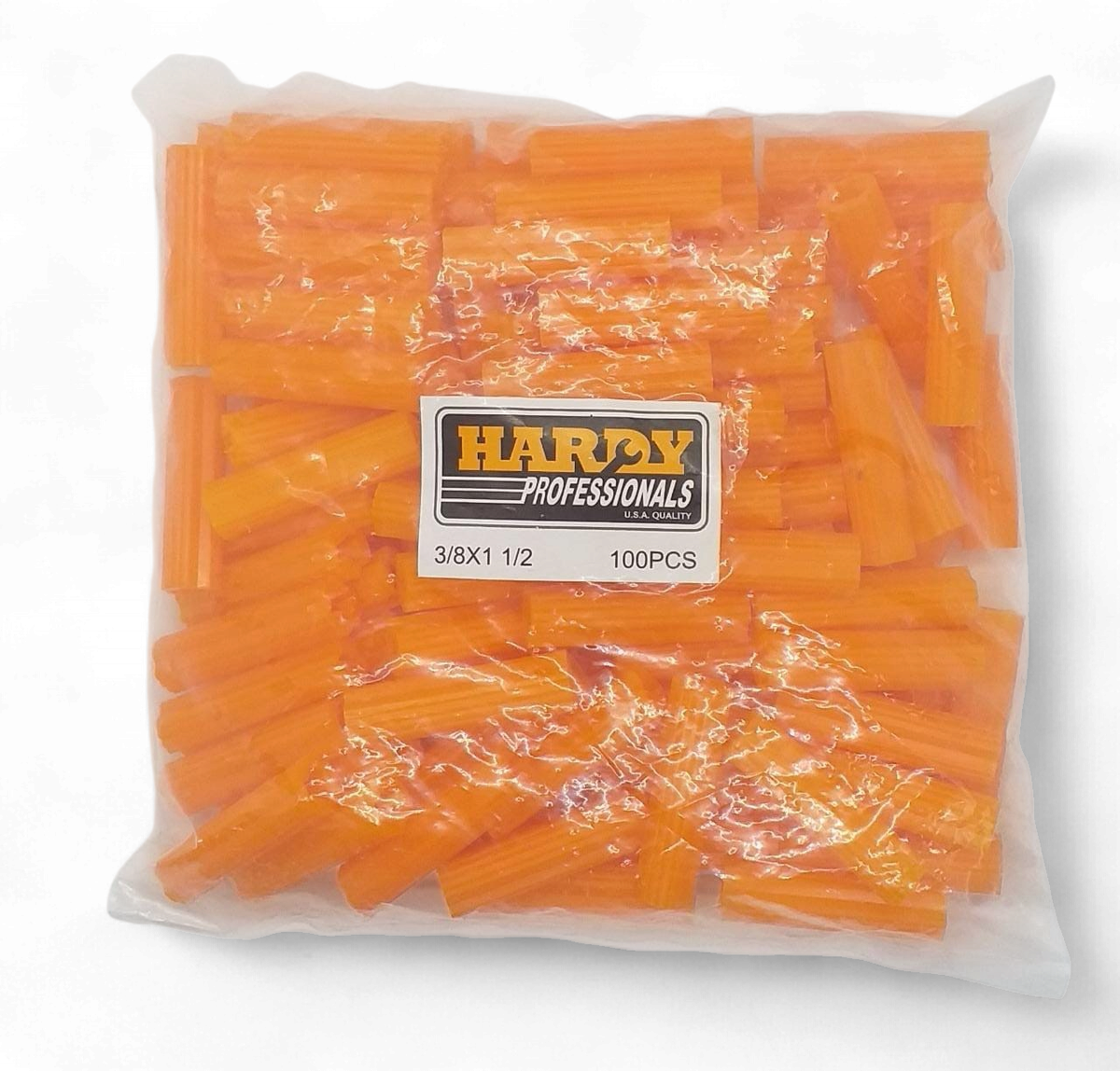 HARDY Wall Plug Orange 1 1/2" X 3/8" 100PC Pk