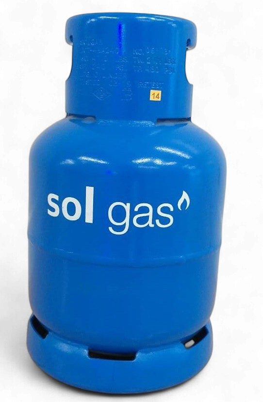 SOL Gas Shell 20LB 9KG Bottle and Gas Blue (Full)