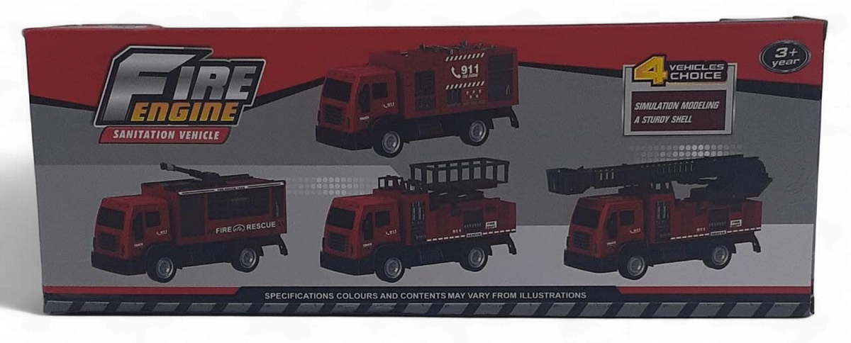 GENERIC Toy Truck Fire Engine Sanitation Vehicle Remote Control 998-17Y