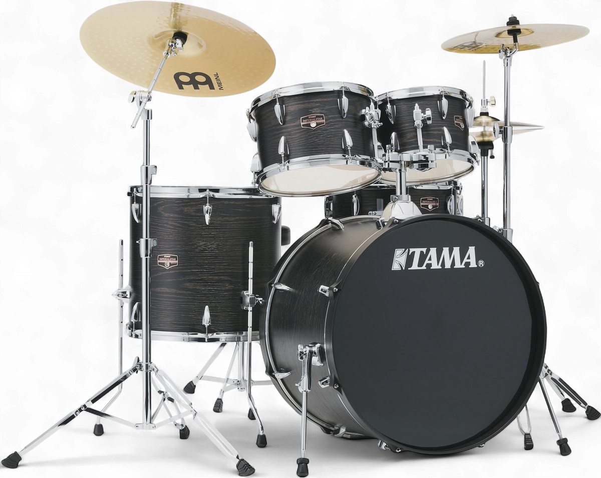 TAMA Drum Set IE52CBOW Imperial Star Shell 5PCS Black Oak Wrap
