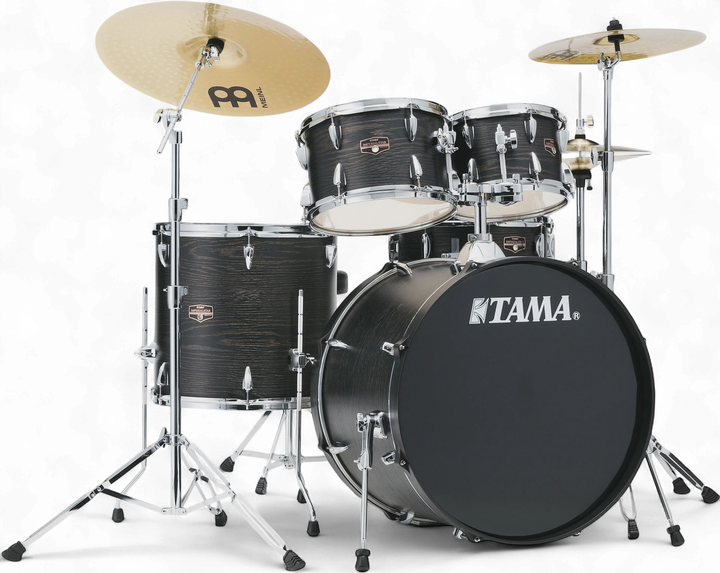 TAMA Drum Set IE52CBOW Imperial Star Shell 5PCS Black Oak Wrap