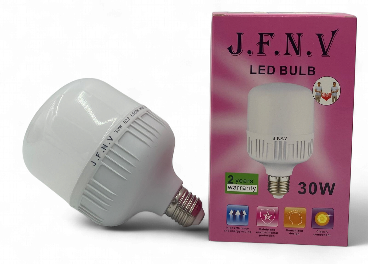 JFNV Bulb LED J.f.n.v 30W 6500K 85-265V E27 Big Shade