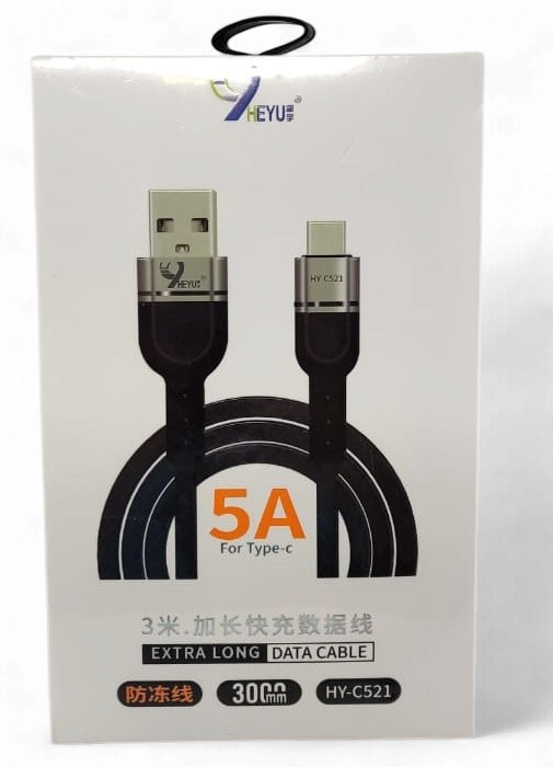HEYU Cable USB HY-C521 TYPE-C 5A 3000MM