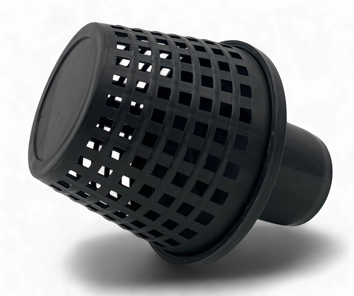 Water Pump Strainer 3" Black Plastic