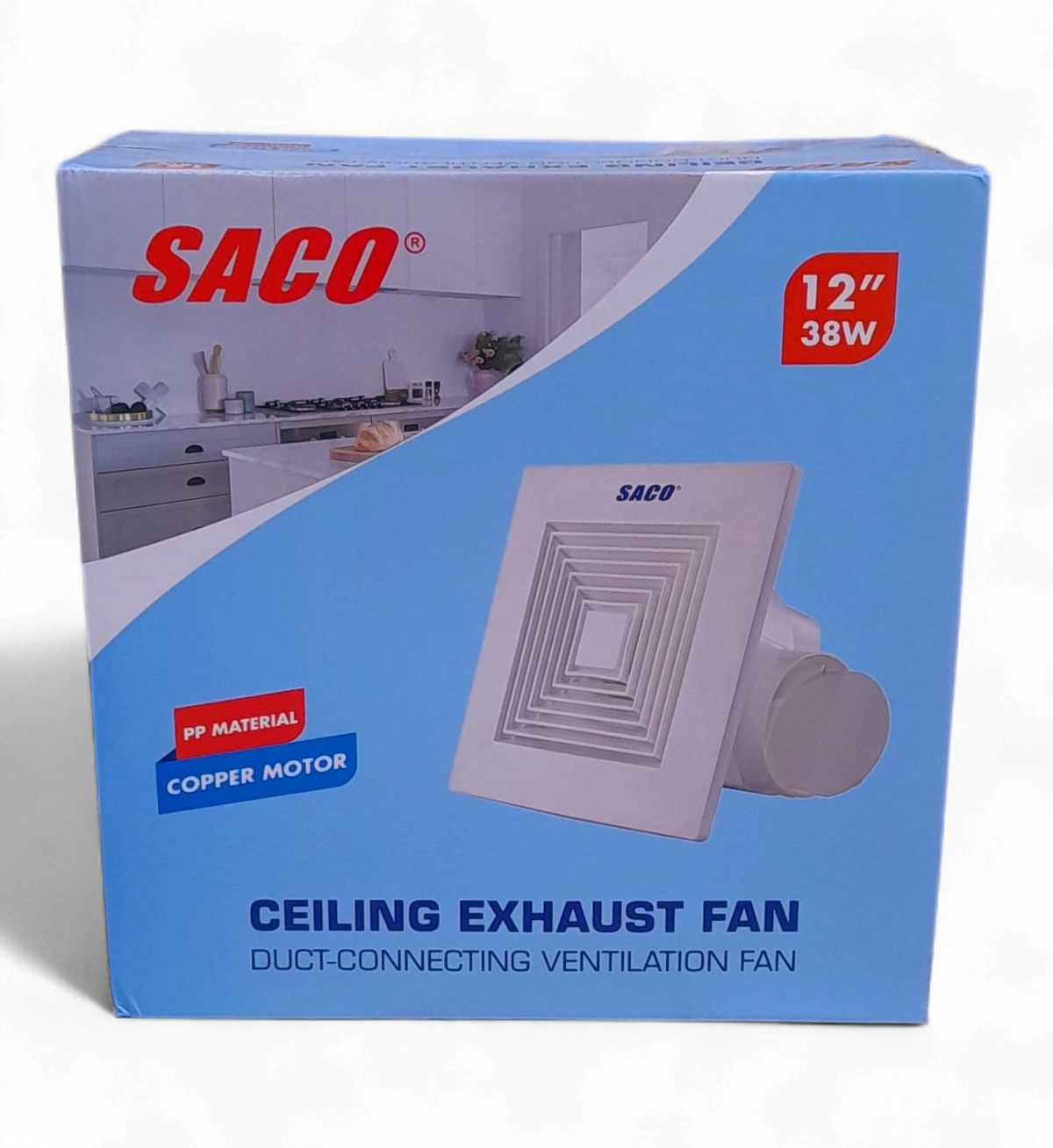 SACO Fan Extractor 12" 38W FR-21822 Ceiling Exhaust
