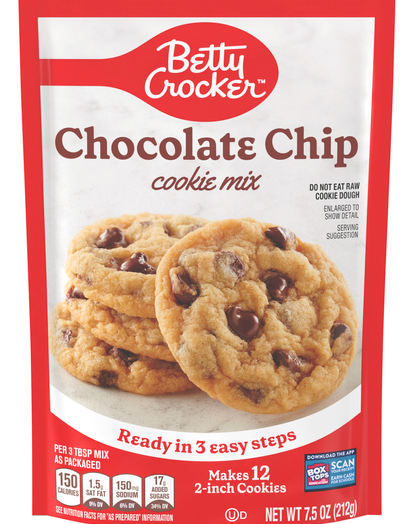 BETTY CROCKER Cookie Mix Chocolate Chip Cookie 6.25OZ