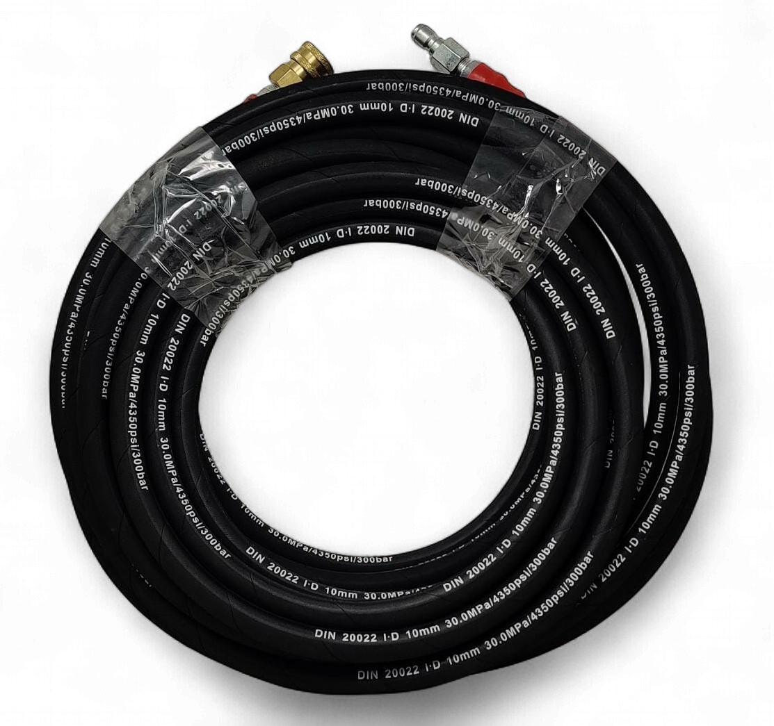 Pressure Washer Hose 4350PSI Din 20022 I.d Snap on Male and Female Metal 3/8" X 50'