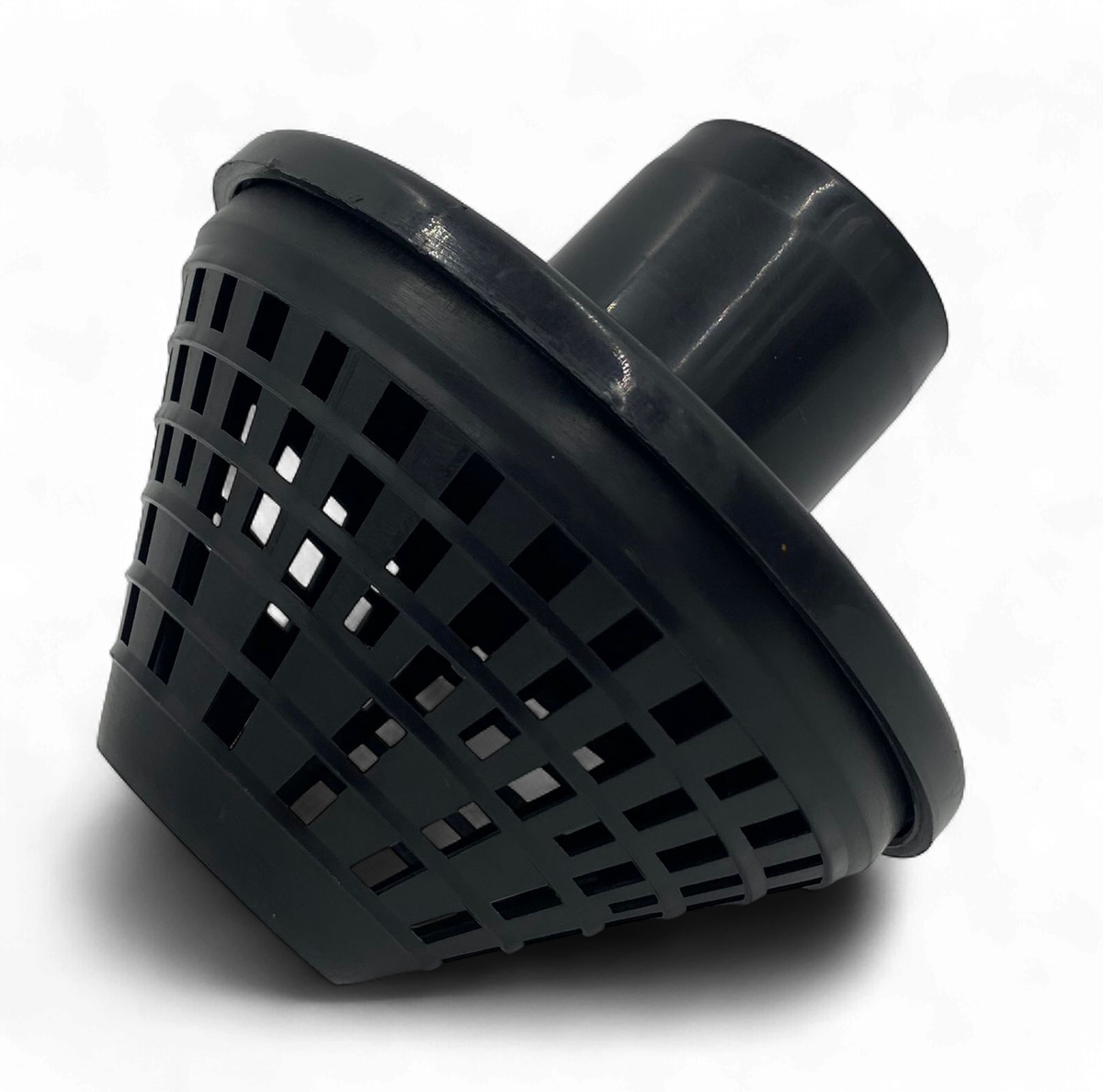 Water Pump Strainer 2" Black Plastic Cone