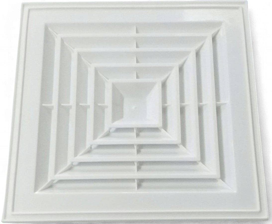 Ceiling Vent 12" X 12" Light Quality White Plastic
