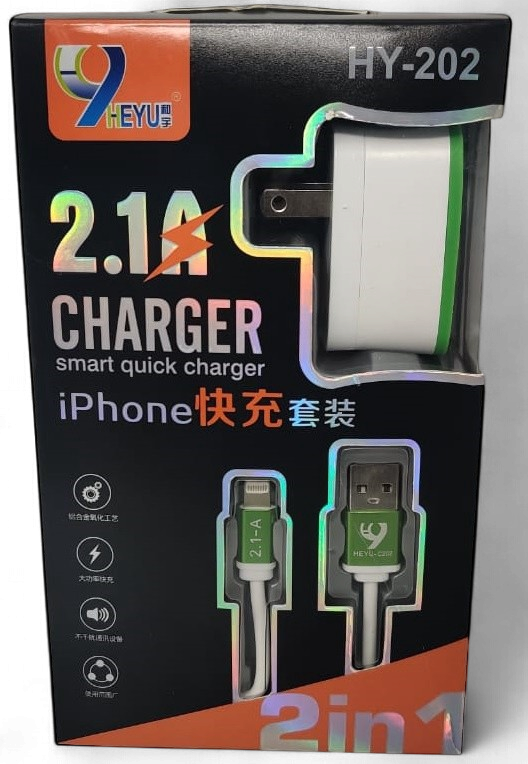 HEYU Charger Cable USB HY-202 Iphone Lightning 2.1A