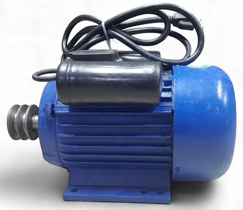 Plucking Machine Motor with Pulley #60 YL-90-4 1.5KW 110V