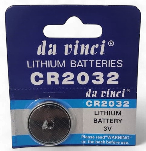 DA VINCI Battery Lithium CR2032 Coin Sold Each