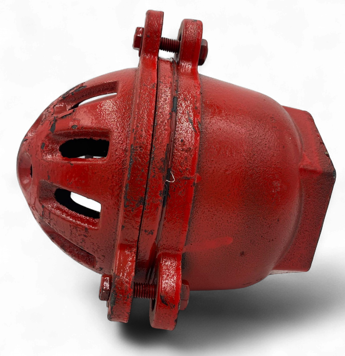 Water Pump Foot Valve 3" Metal Red Strainer Heavy Duty
