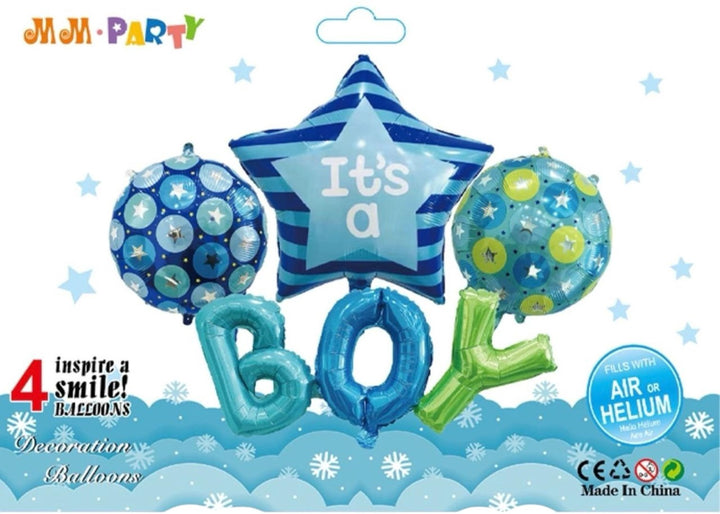 Party Balloons Foil Type 4PCS Pack It's A Boy T2-B4001
