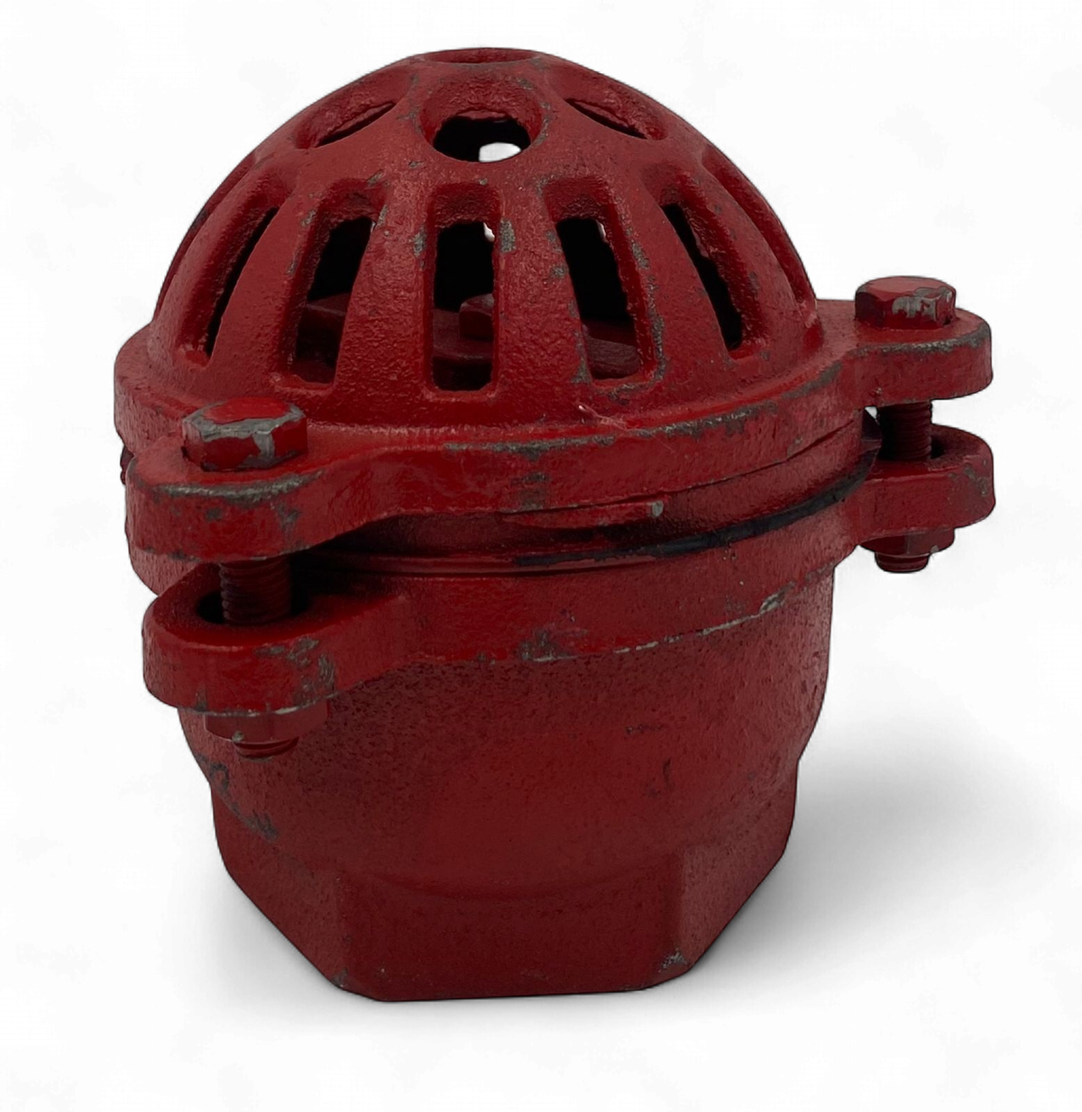 Water Pump Foot Valve 2" Metal Red Strainer Heavy Duty