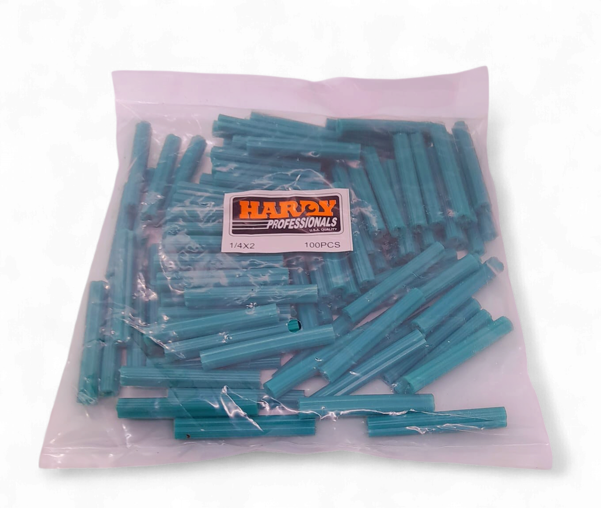 HARDY Wall Plug Green 2" X 1/4" 100PCS Pk