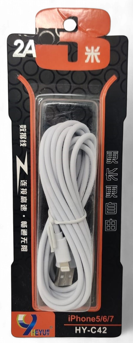 HEYU Cable USB HY-C42 3M 2A Lighting Iphone