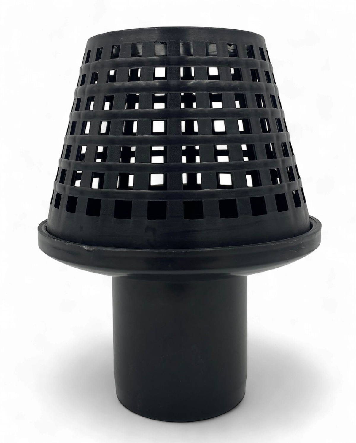 Water Pump Strainer 3" Black Plastic Cone