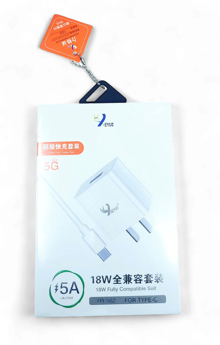 HEYU Charger Cable USB HY-562 TYPE-C 5A 18W 5G Super Fast Charge Suit