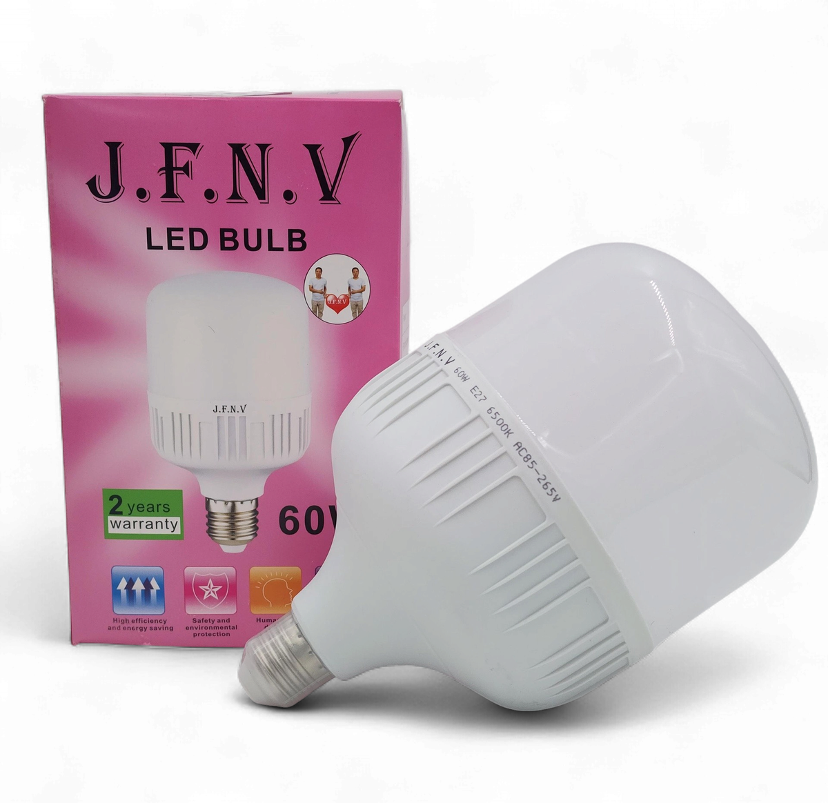 JFNV Bulb LED J.f.n.v 60W 6500K 85-265V E27 Big Shade