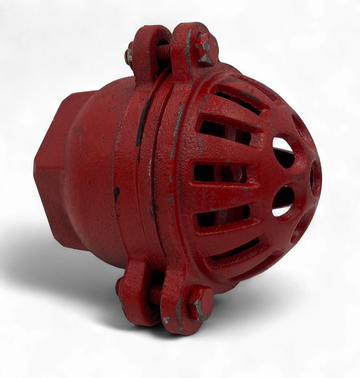 Water Pump Foot Valve 2" Metal Red Strainer Heavy Duty