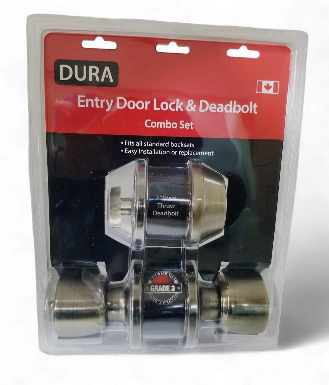 DURA Lock Combo Set Knob & Deadbolt Ab 5932ET+7301ABVP