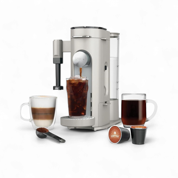 NINJA Coffee Maker Pod & Grounds Specialty W/FROTHER Stone PB051ST