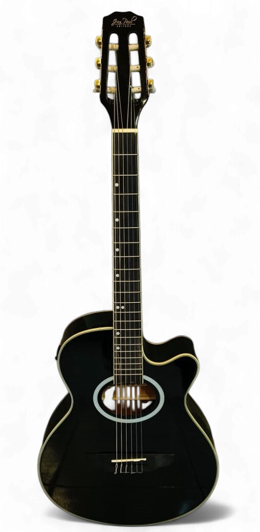 JEAN PAUL Guitar JPCX50CET-B Glossy Black 39" Acoustic Electric Cutaway Nylon Strings