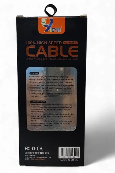 HEYU Cable USB HY-C91 2.1A TYPE-C 1000MM
