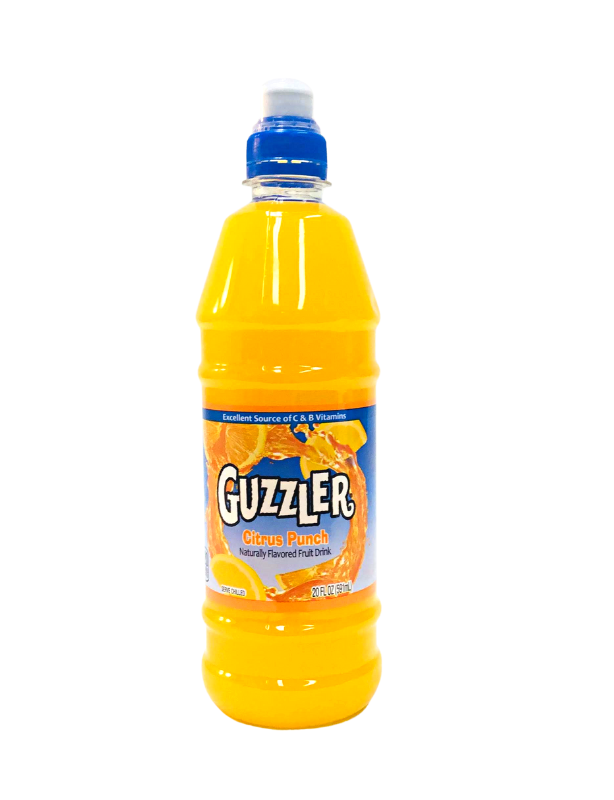 GUZZLER Citrus Punch Flavored Drink 20 Fl OZ 591ML