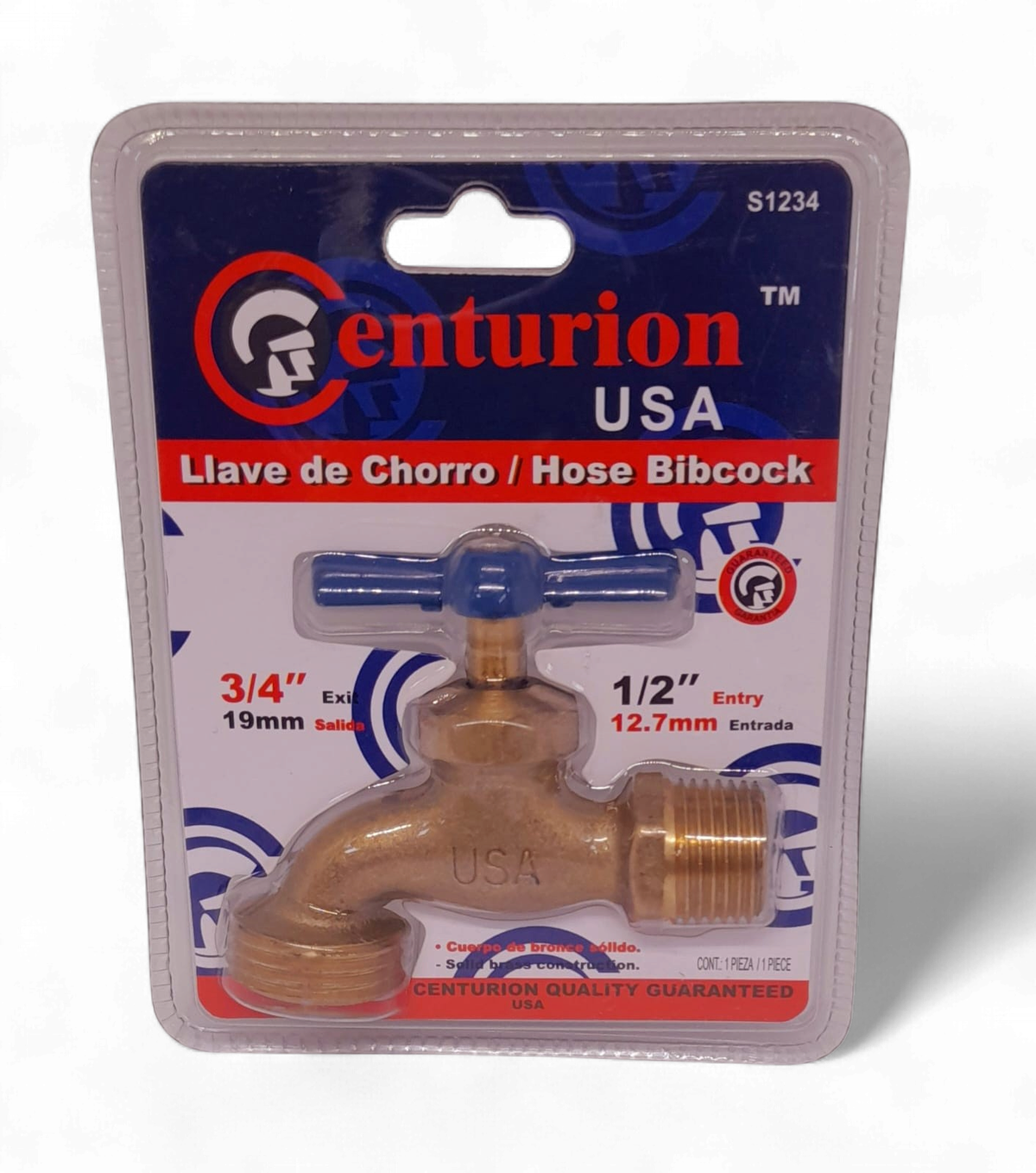CENTURION Bib Cork 1/2" Brass Small #S1234