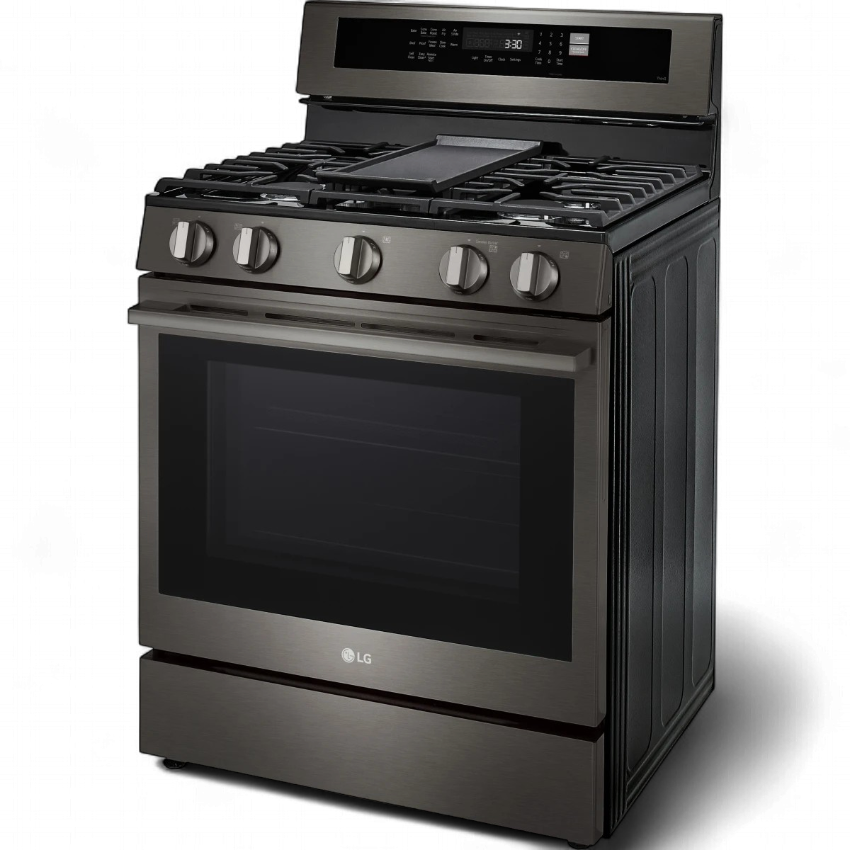 LG Stove 5 Burner 30" LRGN6325Z with Air Fryer Smart WIFI True Convection Easy Clean with PLATE-GRIDDLE