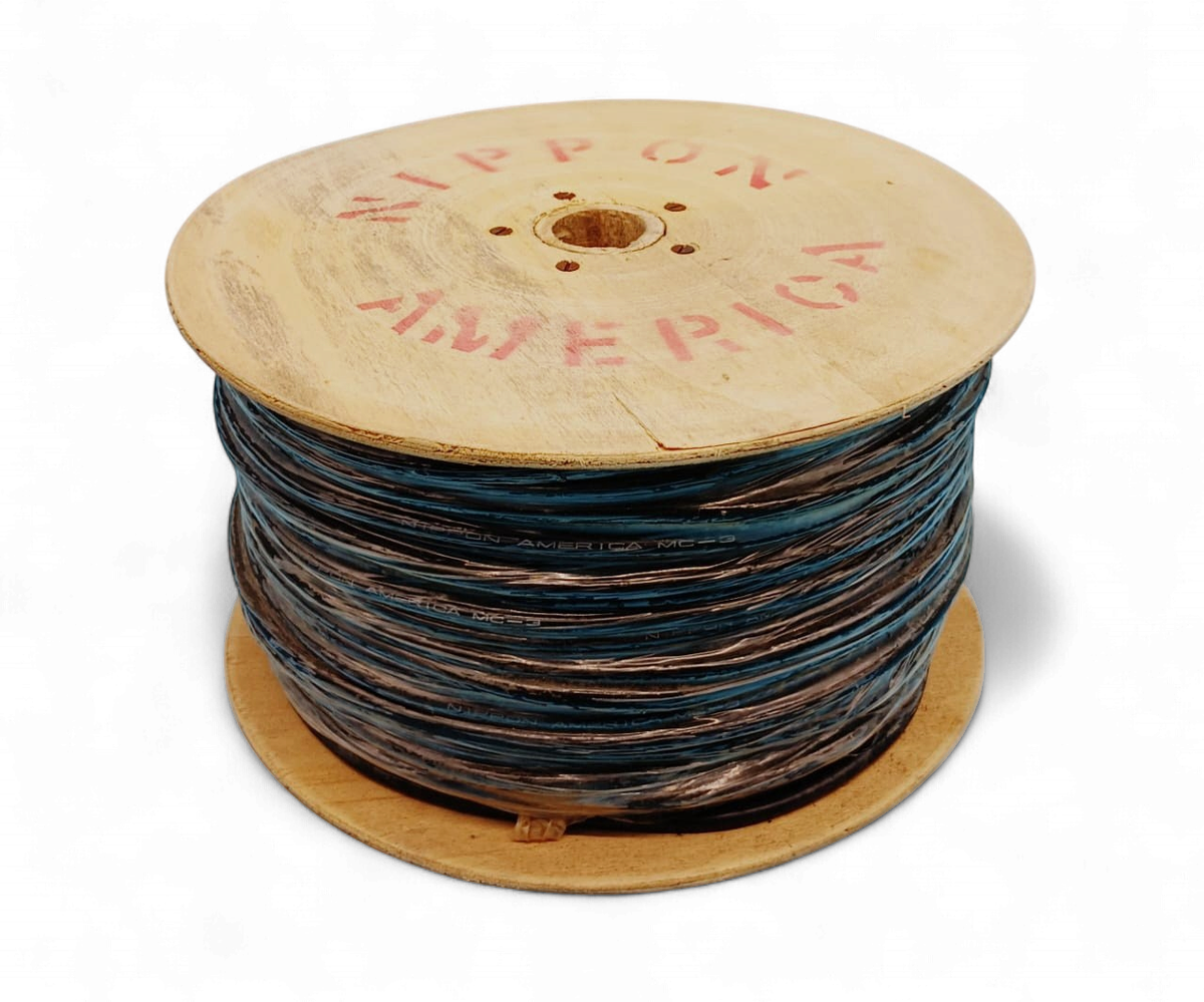 NIPPON AMERICA Microphone Cable MC-3-500 Yd Black Sold Per Yard