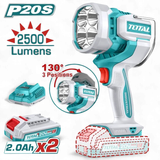 TOTAL Torch Light LED UTWLI20887 20V Work Lamp