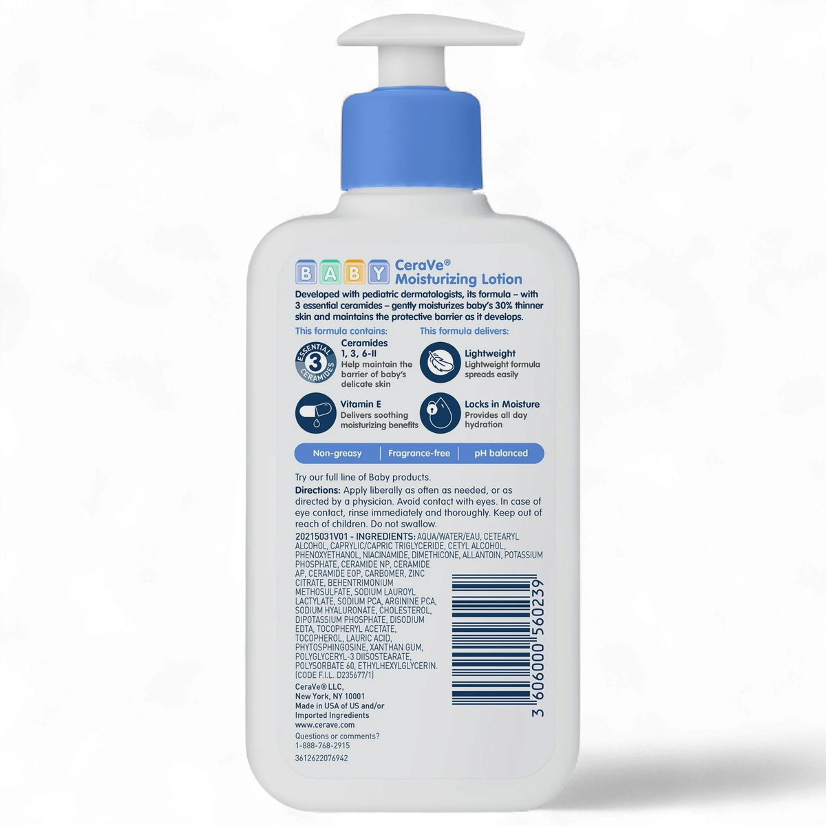 CERAVE Baby Moisturizing Lotion 8FL OZ 237ML