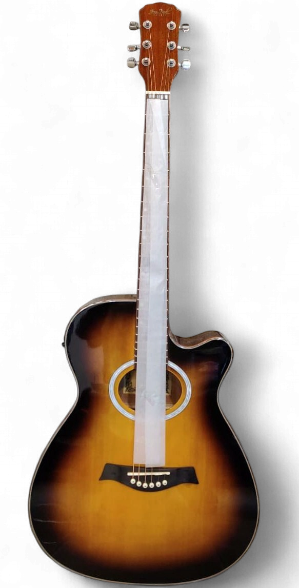 JEAN PAUL Guitar JPCXS50CET-YB Glossy Yellow Burst 39" Acoustic Electric Cutaway Steel Strings