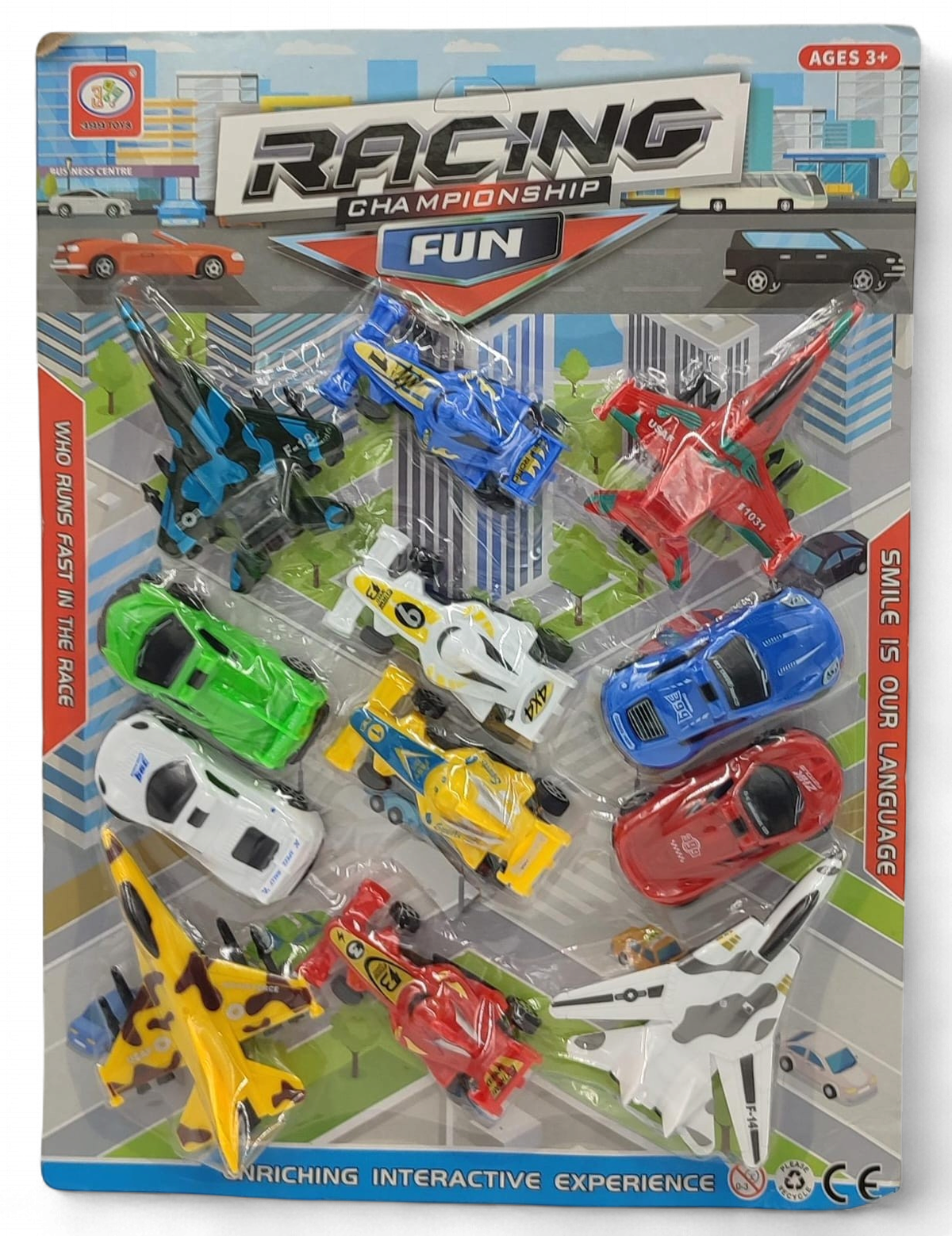 GENERIC Toy Car & Plane Racing Championship Fun 399-96Q Push