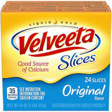 Kraft Velveeta Slices Original 24's 453g