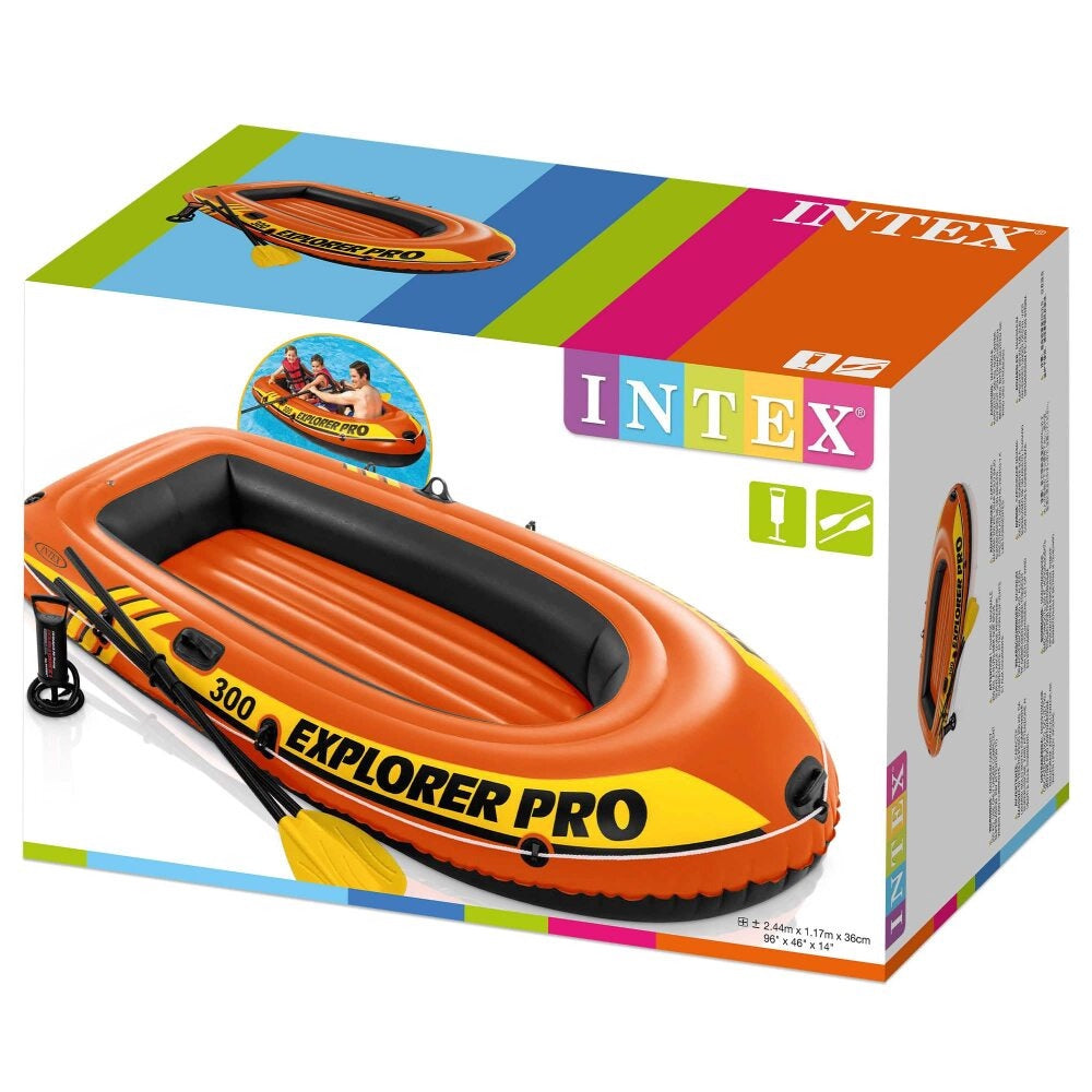 INTEX Pool 58332NP Explorer 300 Boat Set 83" X 46" X 16" with Pump